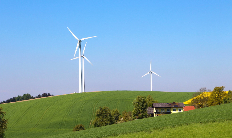 Количество энергии, генерируемой ветровой турбиной, пропорционально кубу скорости ветра
